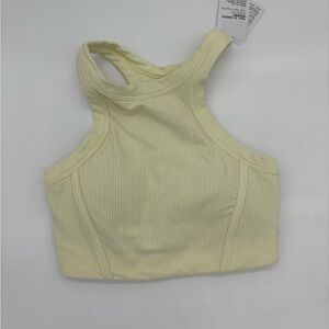 Lululemon Athletica cream Ribbed Sports Bra